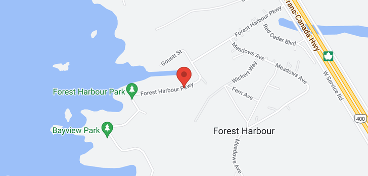 map of 42 FOREST HARBOUR PARKWAY